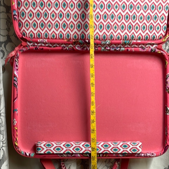 Lap top Vibrant Pink Paisley Quilted Women's Bag - Picture 7 of 7